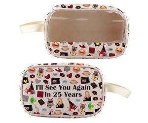 BLUPARK Borsa per il trucco trasparente per i fan della serie TV anni '90 con scritta "I 'll See You Again", Ci vediamo di nuovo, Retro
