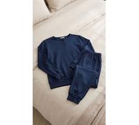 BLUPEPPER Pigiama donna in cotone interlock lungo collo serafino PMD001CC