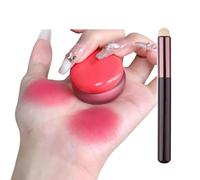 Blurry Pudding Pot Lip&Cheek con Pennello, Blush Viso Multiuso Naturale Luminoso, Blush Opaco Morbido Blurry Makeup Rossetto, Trucco a Lunga Durata,Elevata Resa Cromatica (06#)