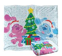 Blus Clues Blu Magenta Christmas Coperta super morbida al tatto setoso - 152 x 127 cm