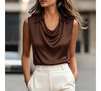 Blusa casual elegante e romantica in stile lady, in raso tinta unita, adatta per lo stile business e casual cittadino, ideale per uscite quotidiane, appuntamenti, raduni e feste affascinanti, per un l