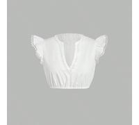 Blusa di Oktoberfest, abito Dirndl da donna, top corto, costume tradizionale tedesco bavarese L,M,S,XL,XXLColore unicoTessuto intrecciato