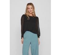 Blusa donna VILA con maniche a palloncino trasparenti Top elegante da lavoro VIF