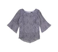 Blusa Ruché In Maglia Metallica Stampata Da Donna Alex Evenings