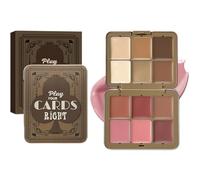 Blush and Concealer Palette, Cream Contour Foundation, 12-Color Face Blusher Set, Professional Makeup Kit for Natural Cheek Tint and Smooth Skin Finish for Girls and Women
