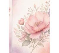 Blush Bloom Journal: Beautiful Watercolor Flower Cover for Writing, Journaling & Notes | 100 lined pages | Perfect for notes for students