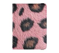 Blush Leopard Skin Texture Porta passaporto in pelle per il viaggio Vaccino Card Holder Cover Combo Passaporto Portafoglio per gli uomini Impermeabile