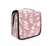 Blush Lightning Pattern borse per viaggiare con gancio appeso Borse leggere con cerniera con scomparti e maniglia