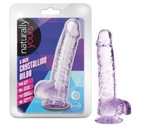 Blush Naturally Yours - dildo cristallino (viola)