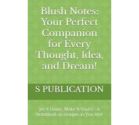 Blush Notes: Your Perfect Companion for Every Thought, Idea, and Dream!: Jot It Down, Make It Yours-A Notebook as Unique as You Are!