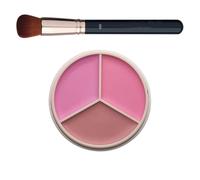Blush Palette | Waterproof 3-Color Compact Makeup Set | Smudge-Proof Bronzer and Blush Kit for Daily Routine, Travel, Date Nights, Wedding, Photoshoot, Holiday, Stage, Birthday, Women, and Girls