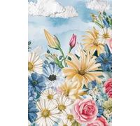 Blush Petals: Watercolor Floral Notebook: 110 Pages of Soft Pink Flowers for Gentle Writing