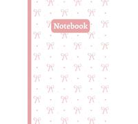 Blush Pink Bow Composition Notebook, 120 Lined Pages, College Ruled Notebook Journal, Cute Aesthetic Notebook for School Notes Writing: 120 Lined ... for School, Journaling, and Everyday Notes