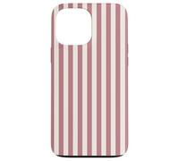Blush Pink & Dusty Rose Stripes Geometric Vertical Lines Custodia per iPhone 13 Pro Max