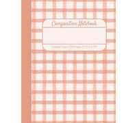 Blush Pink Gingham Composition Notebook | Blush Linen · 150 pages · Standard 7.5" x 9.75": Watercolour Composition Book College Ruled · School Work ... · Sunday Check Collection | Dear Ines Studio