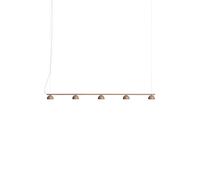 Blush Rail 5 Lampadario Beige Caldo