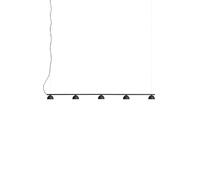 Blush Rail 5 Lampadario Nero Opaco