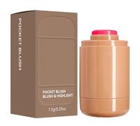 Blush Stick Cosmetic, 7.5g Cheek Makeup Aid, Long Wearing Lightweight Non