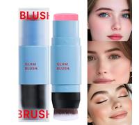 Blush Stick,Cream Blush Stick per Labbra e Guance con Doppia Punta | Effetto Lunga Durata e Colore Intenso per Trucco Versatile e Naturale Ogni Giorno