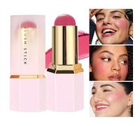 Blush Stick, Hydrating Waterproof Cheek Tint, Natural Long Lasting Face Highlighters for Dry, Oily, Sturdy Combination Skin, Cheekbones, Brow Bone, Lip, Birthdays