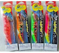 BLUSPIN EGI Q PREMIUM SUPER GLOW RATTLING 3.0 15gr LOTTO1 4PCS