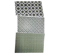 BLUSUPERSHOP 3 pezzi cartoncino plastificato 24x16cm maiolicato per pavimento cucina terrazzo parete presepe oggetti per PRESEPE PASTORI S. G. ARMENO ARTIGIANALI PIU' 1 PORTACHIAVI mar