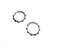 BLUSUPERSHOP mis19 UN ANELLO ROSARIO metallo CON 10 GRANI e croce PER PREGHIERA ROSARIO misura italiana 19 colore argento