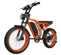 BLUVALL SU8 Bicicletta elettrica da cross, batteria rimovibile da 52V 20Ah, sospensioni complete - arancione - Nouvo