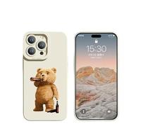 BLuVLy Custodia per iPhone 15 Pro Max Casa De Teléfono De La Pareja De Bear De Dibujos Animados Para Iphone 15 Pro Max in morbido silicone cover per iPhone 11 Pro-M338 Bianco