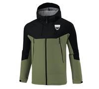 Bluxir Giacca Antivento Da.ci.a, Cappuccio Cerniera a Zip, Utilizzato per giacche leggere in primavera e autunno, Outdoor(Green,S)