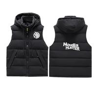 Bluxir Giubbotto Senza Maniche Uomo Monst-er Hunt-er, Gilet in Smanicato Elegante, Invernale Gilet Sportivo Senza, coat(Black,XL)