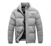 Bluxir Piumino Uomo Da.ci-a, Quilt Puffer Jacket Giacca, Di Transizione Resistente Al Freddo Per La Stagione Autunno-inverno, vento(Grey,L)