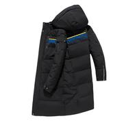 Bluxir Puffer Jacket Hu.sa.be.rg, Comodo Trapuntato Cappotto Trekking Antivento, di transizione resistente al freddo per la stagione autunno-inverno, winter(Black,L)