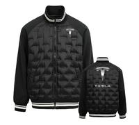 Bluxir Puffer Jacket Uomo Te_S. L. A, Quilted Transitional Puffer Light Packable Jacket, Adatto alle piogge autunno inverno, all'aperto all'interno, vent(Black,M)