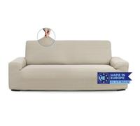 BLUZIMAN® Copridivano 2 Posti Con Braccioli, Copri Divano Elasticizzato Sofa Cover, Copridivani, Prodotto in Europa, Fodera Antimacchia (DUE Posti, Lino)