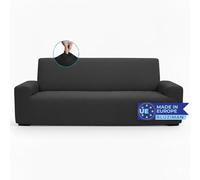 BLUZIMAN® Copridivano 4 Posti Con Braccioli, Copri Divano Elasticizzato Sofa Cover, Copridivani, Prodotto in Europa, Fodera Antimacchia (QUATTRO Posti, Nero-Bianco)