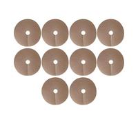 BLWOTMOR 10 Pezzi di Tessuto Traspirante Rotondo per Il Controllo delle Radici E delle Erbacce in Giardino, Ideale per La Cura del Paesaggio E, Marrone 32 Cm