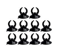BLWOTMOR 10 Ventose con Clip per Riscaldatori per Acquario, Supporti Neri per Barre Riscaldanti.