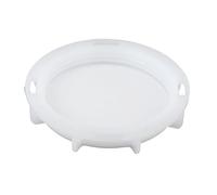 BLWOTMOR 3 Pezzi Coperchio IBC Serbatoio Acqua Tappo Copertura Serbatoio Granuli Resistente in Pp Adatto per Magazzini Industriali Trasporto Acque Stoccaggio M, Bianco Sottile 62 mm