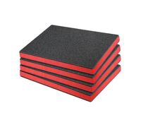 BLWOTMOR 4 Pezzi Inserti in Schiuma Imbottitura per Custodie di Polietilene Materiale Da Imballaggio Facilmente Ritagliabile Adatto Al Trasporto di Stru, 56x46x2.5 Cm