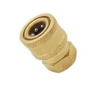 BLWOTMOR Attacco a Cambio Rapido per Raccordi Rapidi con Boccola in Ottone da 12 Mm a 1/4".