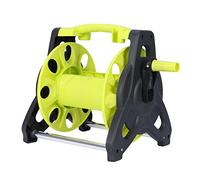 BLWOTMOR Avvolgitubo da Giardino Supporto Portatubi Carrello Organizzatore Tubi Acqua Scaffale Porta Tubo Parete Ripiano Porta Ugelli in Plastica Compatta Funz, Verde
