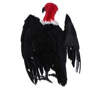 BLWOTMOR Avvoltoio Vulture Modello Animale Ornamento Figure Miniatura Realistica in Plastica Resistente per Racconti Collezione Esposizione Regalo Casa Tavolo, Rosso