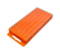 BLWOTMOR Bits Organizer Porta Inserti Vuota Scatola Contenitore Punte PP Materiale Solido Scomparti Multipli Pratica Organizzazione Adatto per Fai Da Te Offici, 17.4cmx8.6cmx1.99cm
