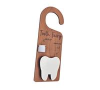 BLWOTMOR Cartello in Legno a Forma di per Dei Bambini, Ideale per La Raccolta Dei, con La Fatina Dei Denti, Taglia unica bambino