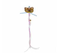 BLWOTMOR Cat Teaser Bacchetta Interattiva per Gatti Giocattolo con Peluche Campanellino E Lacci Stimolanti Materiale Resistente per Resistere Promuovere, Orso Bruno