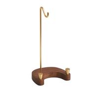 BLWOTMOR Espositore da Tavolo con Base Curva Elegante Portapiatti con Perni in Ottone Stabile Espositivo per Spazi Espositivi Accurati, Piano, Portatazze