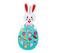 BLWOTMOR Kit per Lavori Creativi in feltro con Ornamenti Rimovibili, Decorazioni per Appendere Le Uova di Pasqua E Decorazioni per La Porta; Ideale Come, rosso