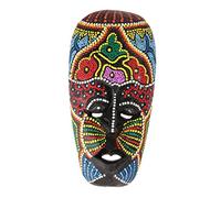 BLWOTMOR Maschera Africana Realizzata a Mano Da Appendere Al Muro, Come immagine, 10x20 cm