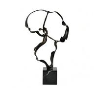 BLWOTMOR Scultura Statua a Silhouette Aperta Raffinato Opera d'Arte da Esposizione per Area Reception, Salotto, A
